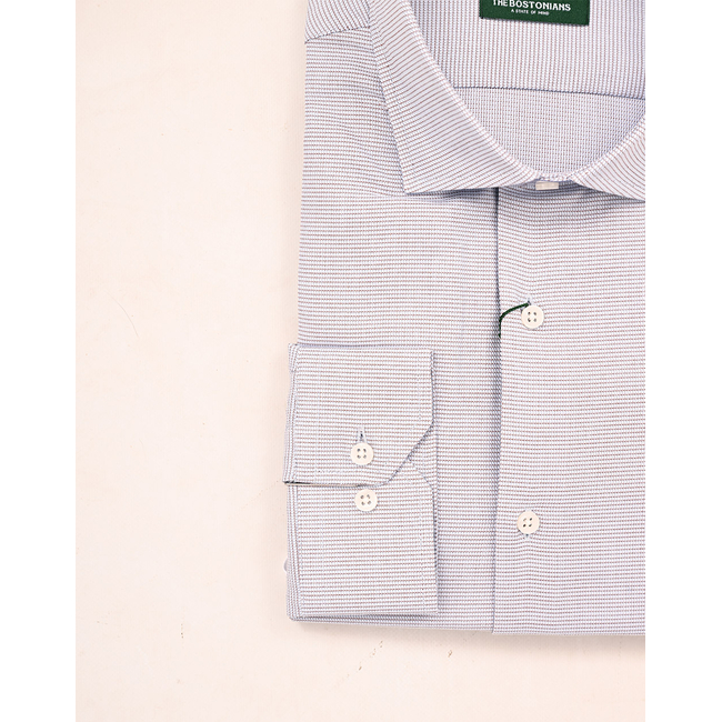 Product THE BOSTONIANS ΠΟΥΚΑΜΙΣΟ DOBBY CUSTOM FIT Patterned DOBBY Semi-rex Custom FIT base image