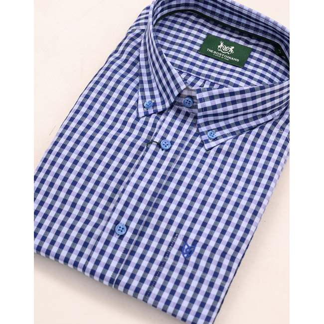 Product THE BOSTONIANS ΠΟΥΚΑΜΙΣΟ MAVERICK TWILL REGULAR FIT MedCheck TWILL Button-down Regular FIT base image