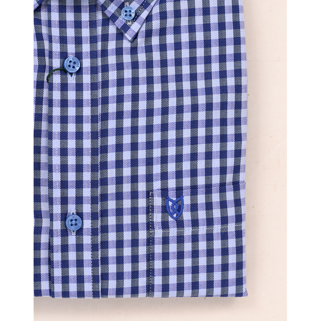 Product THE BOSTONIANS ΠΟΥΚΑΜΙΣΟ MAVERICK TWILL REGULAR FIT MedCheck TWILL Button-down Regular FIT base image
