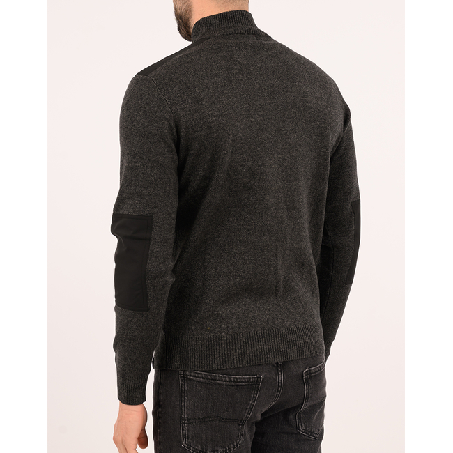 Product THE BOSTONIANS KNITTED COTTON HALF-ZIP REGULAR FIT base image