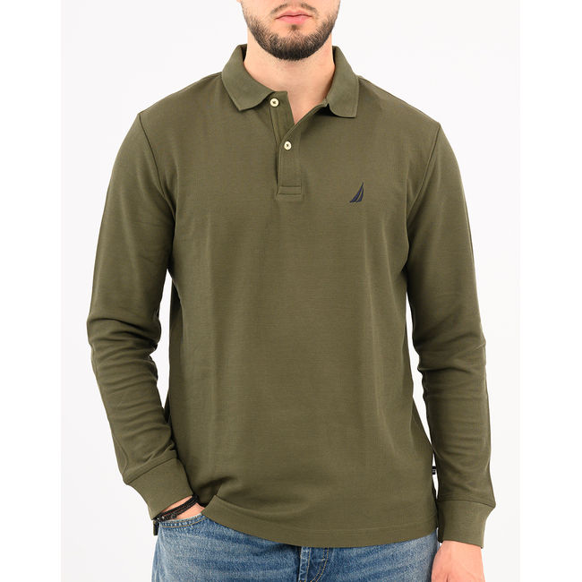 Product NAUTICA ΜΠΛΟΥΖΑ ΠΟΛΟ ΜΜ LS DECK POLO_SUSTAINABLE base image