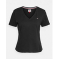 Product TOMMY JEANS TJW SLIM SOFT V NECK TEE thumbnail image