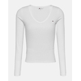 Product TOMMY JEANS TJW SLIM ESSENTIAL RIB V LS thumbnail image