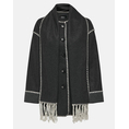Product ONLY ONLELBA LIFE SCALLOP EDGE SCARF COAT OTW thumbnail image