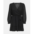 Product ONLY ONLTIVA L/S DOBBY FAKE WRAP DRESS WVN thumbnail image