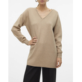Product VERO MODA VMGOLD ROLL LS LONG V-NECK PULLOVER GA thumbnail image