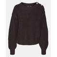 Product VERO MODA VMMEILANI LS O-NECK BUTTON PULLOVER GA thumbnail image