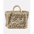 Product MC2 COLETTE STRAW N-STRAW BAG WITH HANDLE-LEOPARD 18 EMB (Dimensions: 26 x 23 x 15 cm.) thumbnail image