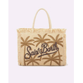 Product MC2 VANITY STRAW N-STRAW BAG WITH HANDLE-PALM 18 EMB (Dimensions: 33 x 27cm.) thumbnail image