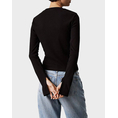 Product CALVIN KLEIN JEANS WOVEN LABEL RIB LS TOP thumbnail image