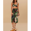 Product FARM RIO MIDNIGHT MACAW FIESTA MIX MIDI SKIRT thumbnail image