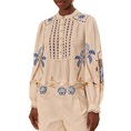 Product FARM RIO ROMANTIC RICHILIEU OFF-WHITE BLOUSE thumbnail image