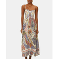 Product FARM RIO BOHO GLAM OFF-WHITE LOOPY CUPS MAXI DRESS thumbnail image
