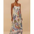 Product FARM RIO BOHO GLAM OFF-WHITE LOOPY CUPS MAXI DRESS thumbnail image