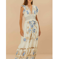 Product FARM RIO ROMANTIC RICHELIEU OFF-WHITE MAXI DRESS thumbnail image