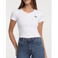 Product GUESS JEANS GJ SL CN SNAP EMBRO - ORG CO GUNNAR STR RIB 215 T-SHIRT W thumbnail image