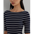 Product LAUREN RALPH LAUREN RFND STRTCH 1X1 RIB-ELB SLV BT NK TOP thumbnail image
