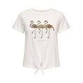 Product ONLY ONLDORA S/S KNOT FOLD-UP TOP JRS thumbnail image