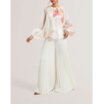 Product TED BAKER haryx Pleated Wide Leg Crepe Trouser thumbnail image