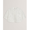 Product TED BAKER FAELA Collarless boxy fit cropped shirt thumbnail image