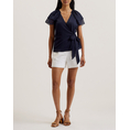 Product TED BAKER NOBORA Short Sleeve with Frill Detail Wrap Top thumbnail image