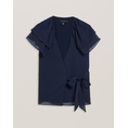 Product TED BAKER NOBORA Short Sleeve with Frill Detail Wrap Top thumbnail image