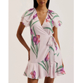 Product TED BAKER FASNIA Angel Sleeve Wrap Mini Dress thumbnail image