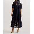 Product TED BAKER XATIVA laced midi Shirt Dress With Puff Sleeve thumbnail image