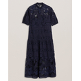 Product TED BAKER XATIVA laced midi Shirt Dress With Puff Sleeve thumbnail image