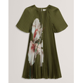 Product TED BAKER VINLAA Short Sleeve Pleated Mini Dress thumbnail image