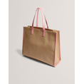 Product TED BAKER FLORAFF Floral Applique Extra Large Raffia Icon Bag (Διαστάσεις: 36 x 45 x 14 εκ.) thumbnail image