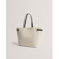 Product TED BAKER TAFANIE Belted Herringbone Canvas Large Tote Bag thumbnail image