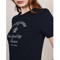 Product TOMMY JEANS TJW SLIM CREST NYC RINGER TEE thumbnail image