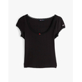 Product TOMMY JEANS TJW SLIM SH POINTELLE SS TEE EXT thumbnail image