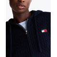 Product TOMMY JEANS TJW BADGE CABL HOOD CARDIGAN EXT thumbnail image
