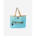 Product LES TROPEZIENNES  PAN-TZ-01 ΤΣΑΝΤΑ ΘΑΛΑΣΣΗΣ ΥΦΑΣΜΑ ΜΕ ΓΡΑΜΜΑΤΑ TURQUOISE (Διαστάσεις: 50 x 36 x 15εκ.) thumbnail image