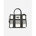 Product LES TROPEZIENNES NAL-TZ-03 ΤΣΑΝΤΑ ΧΕΙΡΟΣ ΥΦΑΣΜΑ ΜΕ ΡΙΓΕΣ WHITE/BLACK thumbnail image