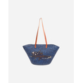 Product LES TROPEZIENNES MIL-TZ-01 ΤΣΑΝΤΑ ΘΑΛΑΣΣΗΣ ΨΑΘΑ ΜΕ ΓΡΑΜΜΑΤΑ DARK-BLUE (Διαστάσεις: 52 x 31 x 17 εκ.) thumbnail image