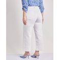 Product PARABITA White denim cropped pants with seams thumbnail image