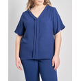 Product PARABITA Μπλούζα washed με V και πιέτα μπροστά thumbnail image