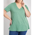 Product PARABITA Basic cotton shirt A-line with V thumbnail image
