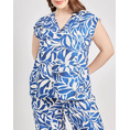 Product PARABITA Μπλούζα εμπριμέ floral σε όψη λινό thumbnail image