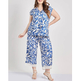 Product PARABITA Μπλούζα εμπριμέ floral σε όψη λινό thumbnail image