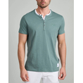 Product NAVY&GREEN V-NECK T-SHIRT WITH BUTTONS thumbnail image