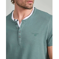 Product NAVY&GREEN V-NECK T-SHIRT WITH BUTTONS thumbnail image