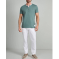 Product NAVY&GREEN V-NECK T-SHIRT WITH BUTTONS thumbnail image