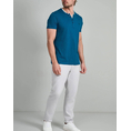 Product NAVY&GREEN V-NECK T-SHIRT WITH BUTTONS thumbnail image