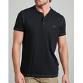 Product NAVY&GREEN V-NECK T-SHIRT WITH BUTTONS thumbnail image