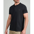 Product NAVY&GREEN V-NECK T-SHIRT WITH BUTTONS thumbnail image