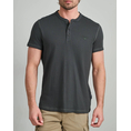 Product NAVY&GREEN V-NECK T-SHIRT WITH BUTTONS thumbnail image